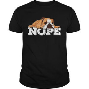 Nope Lazy Pug Dog Shirt